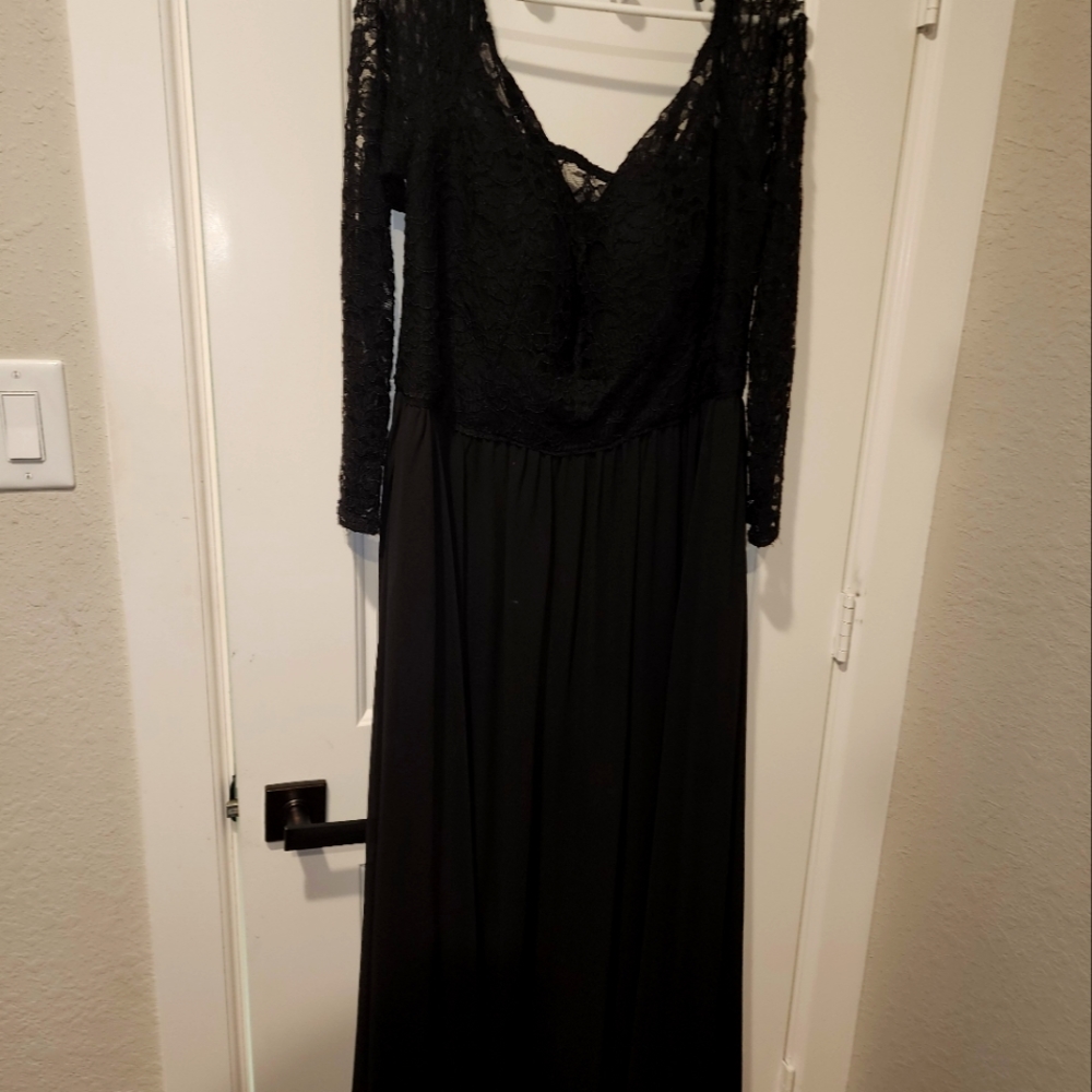 Black evening dress